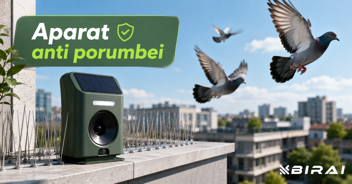 Aparat Anti Porumbei – Ce Funcționează Cu Adevărat pe Balcon, Terasă și Acoperiș