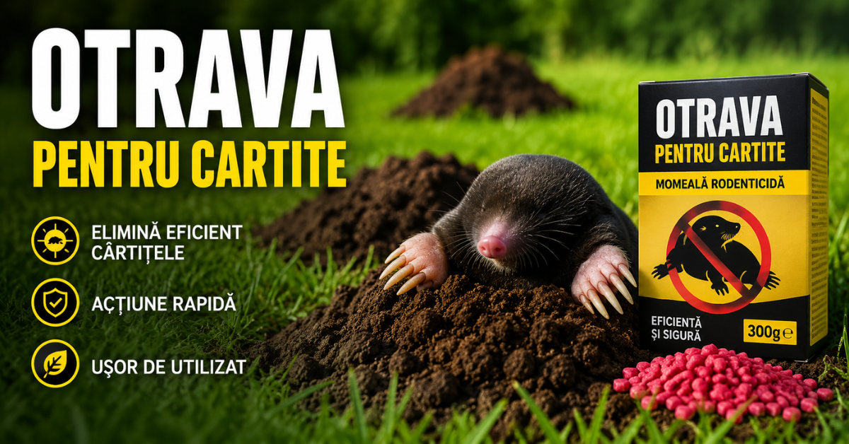 Otravă pentru Cârtițe – De Ce Este Riscantă și Ce Alternative Sigure Există