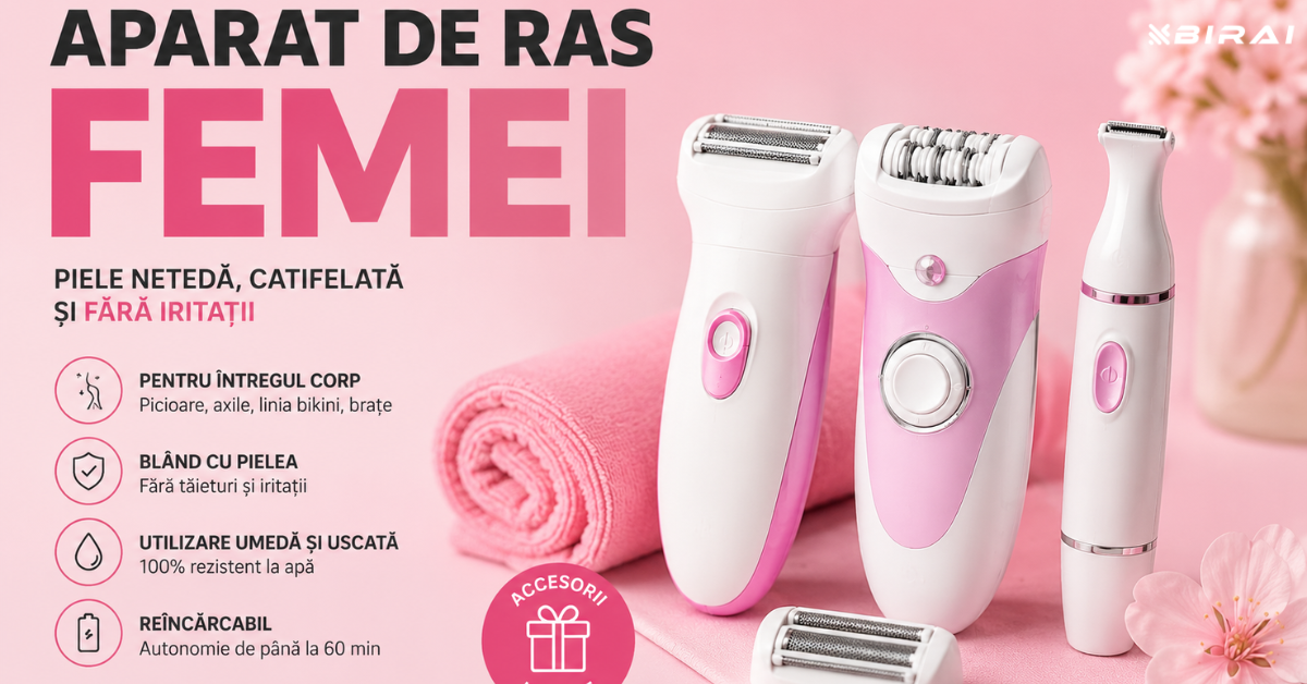 Aparat de Ras Femei – Ghid Complet: Cum Alegi și De Ce Contează Fiecare Detaliu