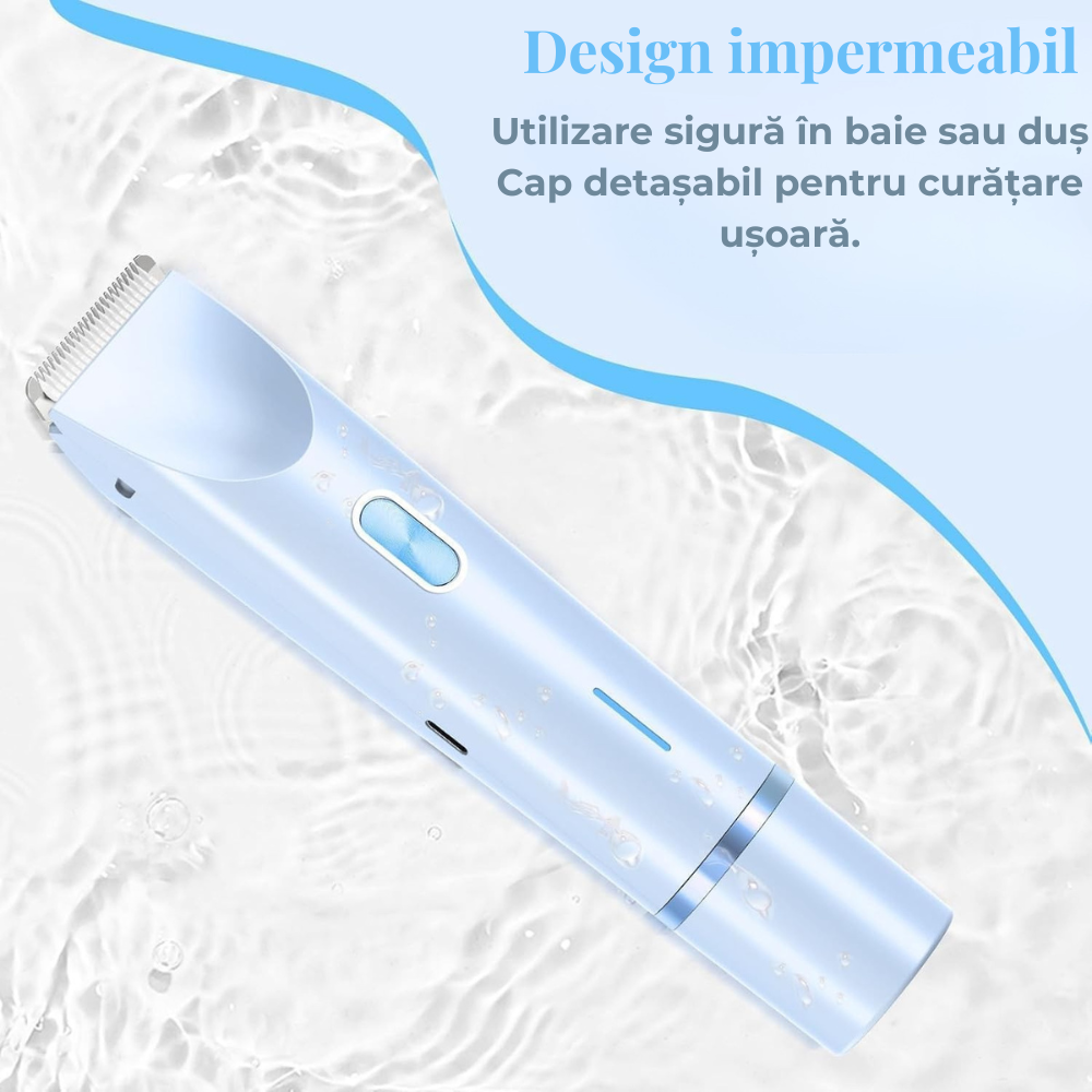 Epilator Electric 2 în 1 Birai LadyTrim Pro Albastru – Ras Delicat Femei, Picioare, Axilă, Zonă Intimă - imagine produs